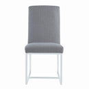 Mackinnon Upholstered Side Chairs Grey and Chrome (Set of 2)