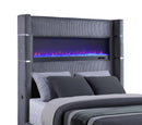 Tisdall California King, E.King & Queen Bed Grey, Black & Queen