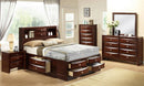 Galaxy Home Emily King Storage Bed in Cherry GHF-808857672506 - Winder Mattress & Furniture