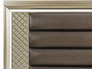 Loudon King Platform with Storage Bed in Champagne Metallic 1515K-1EK*