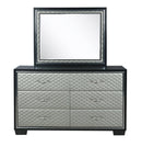 LUXOR MIRROR-BLACK/SILVER - Winder Mattress & Furniture