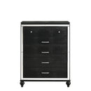 VALENTINO CHEST-BLACK - Winder Mattress & Furniture
