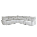 Tesoro 6pc Sectional Living Room Set in Mist Gray