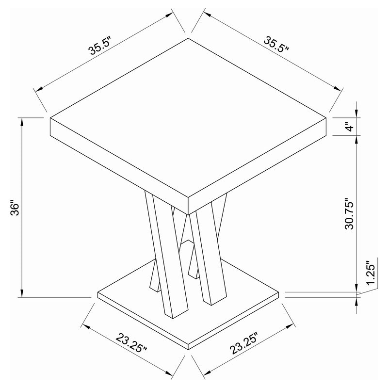 Freda Counter Height Dining Table