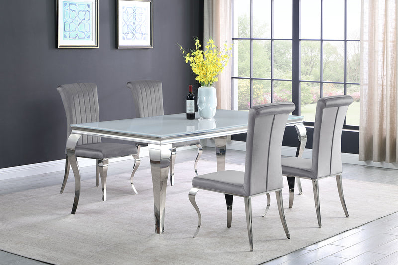 Carone 5-piece 81" Rectangular Dining Set