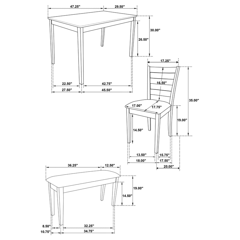 Guillen 5 Pc Dining Set