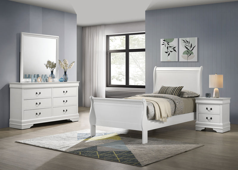 Louis Philippe 4 & 5 Piece Bedroom Set Full, Twin, King, & Queen