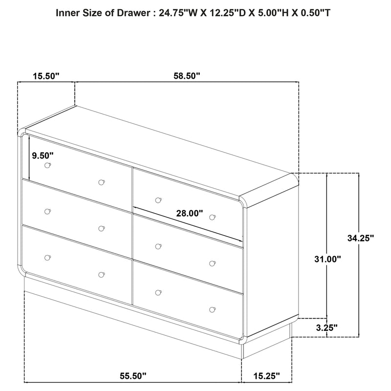 Cavelle 4 & 5 Piece Bedroom Set Queen & E.King