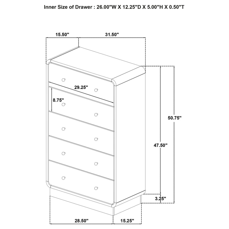 Cavelle 4 & 5 Piece Bedroom Set Queen & E.King