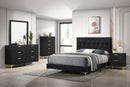 Kendall Panel Bed Black