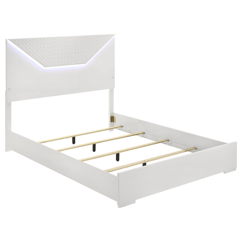 Ives 4 & 5 Piece Bedroom Set E.king & Queen White & Grey