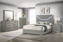 Ives 4 & 5 Piece Bedroom Set E.king & Queen White & Grey