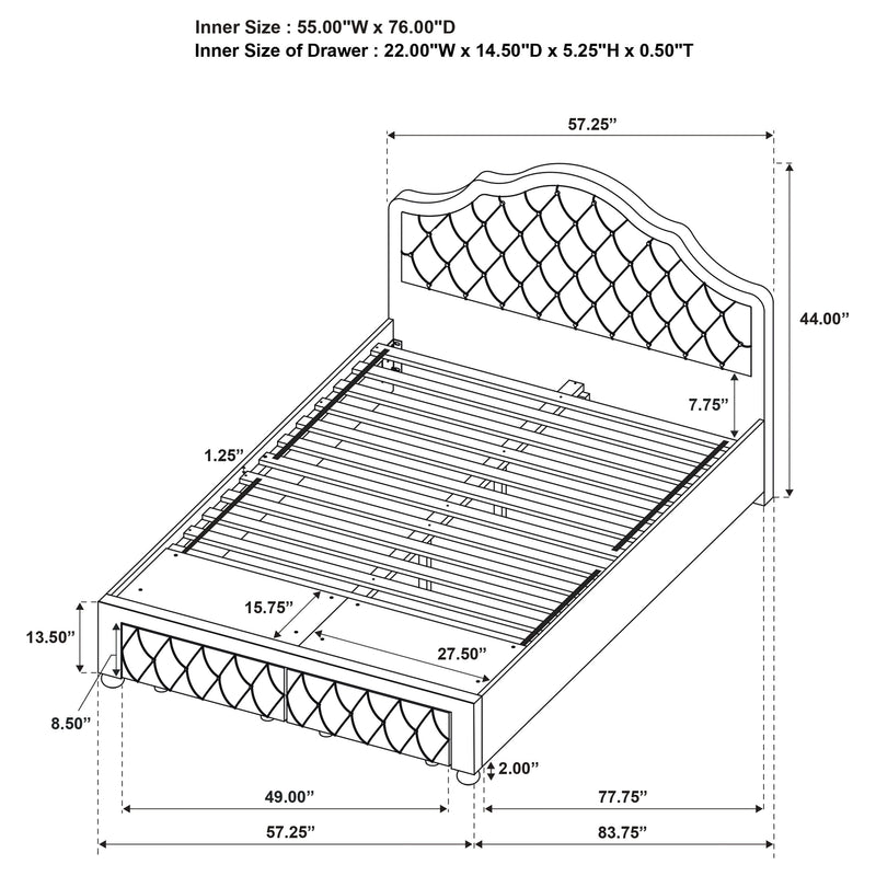 Ashleigh Full & Twin Bed