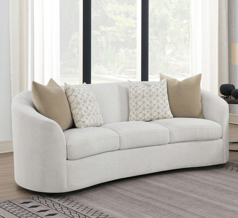 Rainn Upholstered Tight Back Sofa Latte image