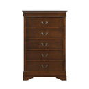 Mayville 5 Drawer Chest in Brown Cherry 2147-9