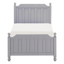 Wellsummer Twin Panel Bed in Gray 1803GYT-1*