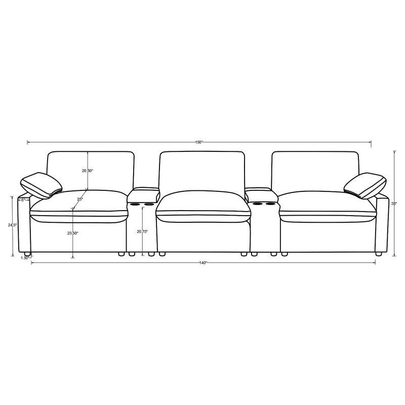 Collins Non Recling Sectionals