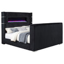 Tisdall Wingback TV Bed with Flame Visualizer