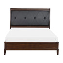 Cotterill Queen Upholstered Sleigh Bed in Cherry 1730-1