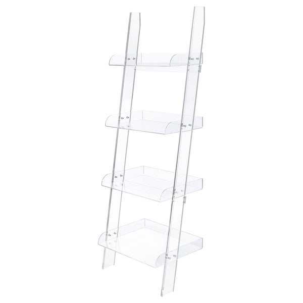 Amaturo 4-shelf Ladder Bookcase Clear image