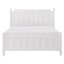 Wellsummer Queen Panel Bed in White 1803W-1*