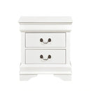 Mayville 2 Drawer Nightstand in White 2147W-4