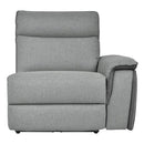 Maroni Power RSF Reclining Chair with Power Headrest and USB Port in Dark Gray/Light Gray 8259-RRPWH