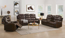 Braylon Brown PU Sofa (Motion) - Winder Mattress & Furniture
