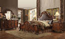 Dresden PU & Cherry Oak Queen Bed - Winder Mattress & Furniture