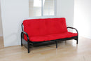 Nabila Red & Black Full Futon Mattress, 6"H - Winder Mattress & Furniture