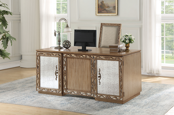 Orianne Antique Gold Desk image