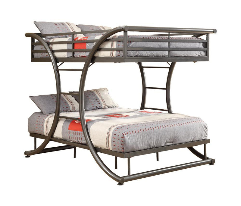 Stephan Full Over Full Bunk Bed Gunmetal