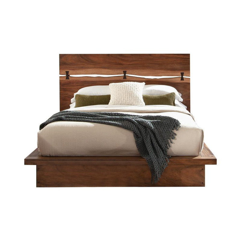 Winslow Eastern King Bed Smokey Walnut and Coffee Bean