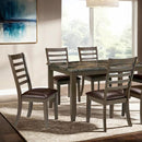 Adia 7 Pc Dinning Table Set Grey & Brown - Winder Mattress & Furniture