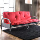 Aksel Black/Red Futon Mattress, Black, Red & Gray - Winder Mattress & Furniture