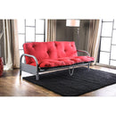 Aksel Black/Red Futon Mattress, Black, Red & Gray - Winder Mattress & Furniture