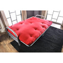 Aksel Black/Red Futon Mattress, Black, Red & Gray - Winder Mattress & Furniture