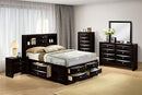 Zosimo Bed Black, Chrome, & Grey - Winder Mattress & Furniture
