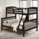 Brookings Twin/Full Bunk Bed White, Brown & Black