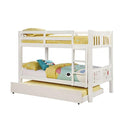 Cameron Dark Walnut, White & Gray Full/Full Bunk Bed - Winder Mattress & Furniture