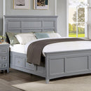 CASTLILE Queen Bed, Gray - Winder Mattress & Furniture