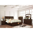 Castor Brown Cherry Mirror - Winder Mattress & Furniture