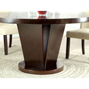 Cimma Espresso Round Dining Table - Winder Mattress & Furniture