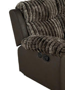 Dionysus Manual Reclining Loveseat Brown - Winder Mattress & Furniture