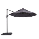 Nuti 10 Ft Round Umbrella w/ LED Light + 37" Large Base - Winder Mattress & Furniture