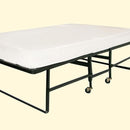 Framos Rollaway Bed w/ Polyfiber Mattress 48" Wide - Winder Mattress & Furniture