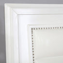 Golva E.King & Queen Bed White & Silver