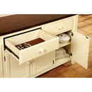 HARRISBURG Vintage White/Dark Oak Server - Winder Mattress & Furniture