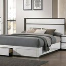 Birsfelden Queen Bedroom Set White - Winder Mattress & Furniture