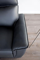 Bienne Recliner Chair White & Black - Winder Mattress & Furniture